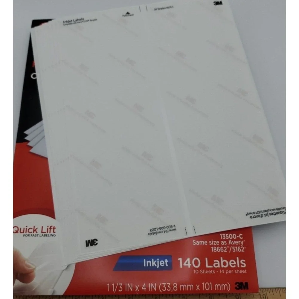 Avery Labels Inkjet Laser 3M Maco Address Mailing‎ Print Copy Labels 6 Open Pkg